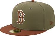 New Era Men's New Era Olive/Brown Boston Red Sox Color Pack 59FIFTY Fitted Hat