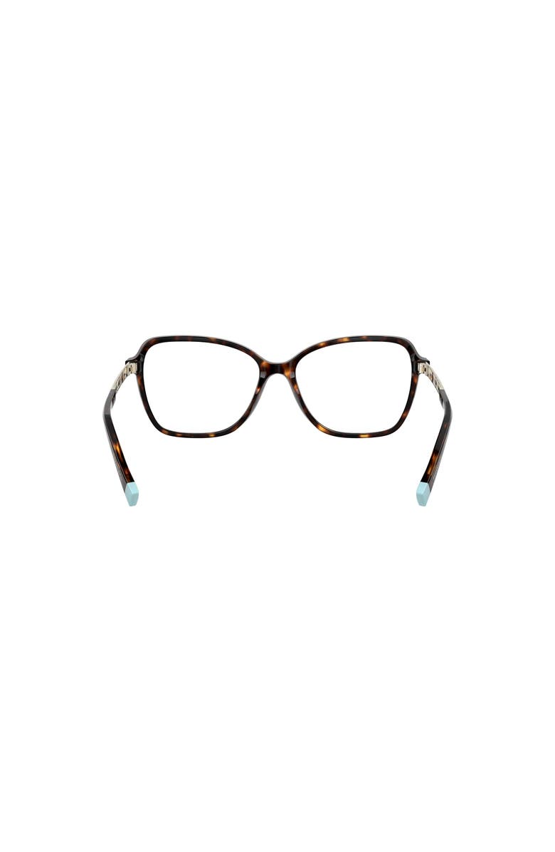 Tiffany & Co. 54mm Rectangle optical glasses, Alternate, color, Tortoise