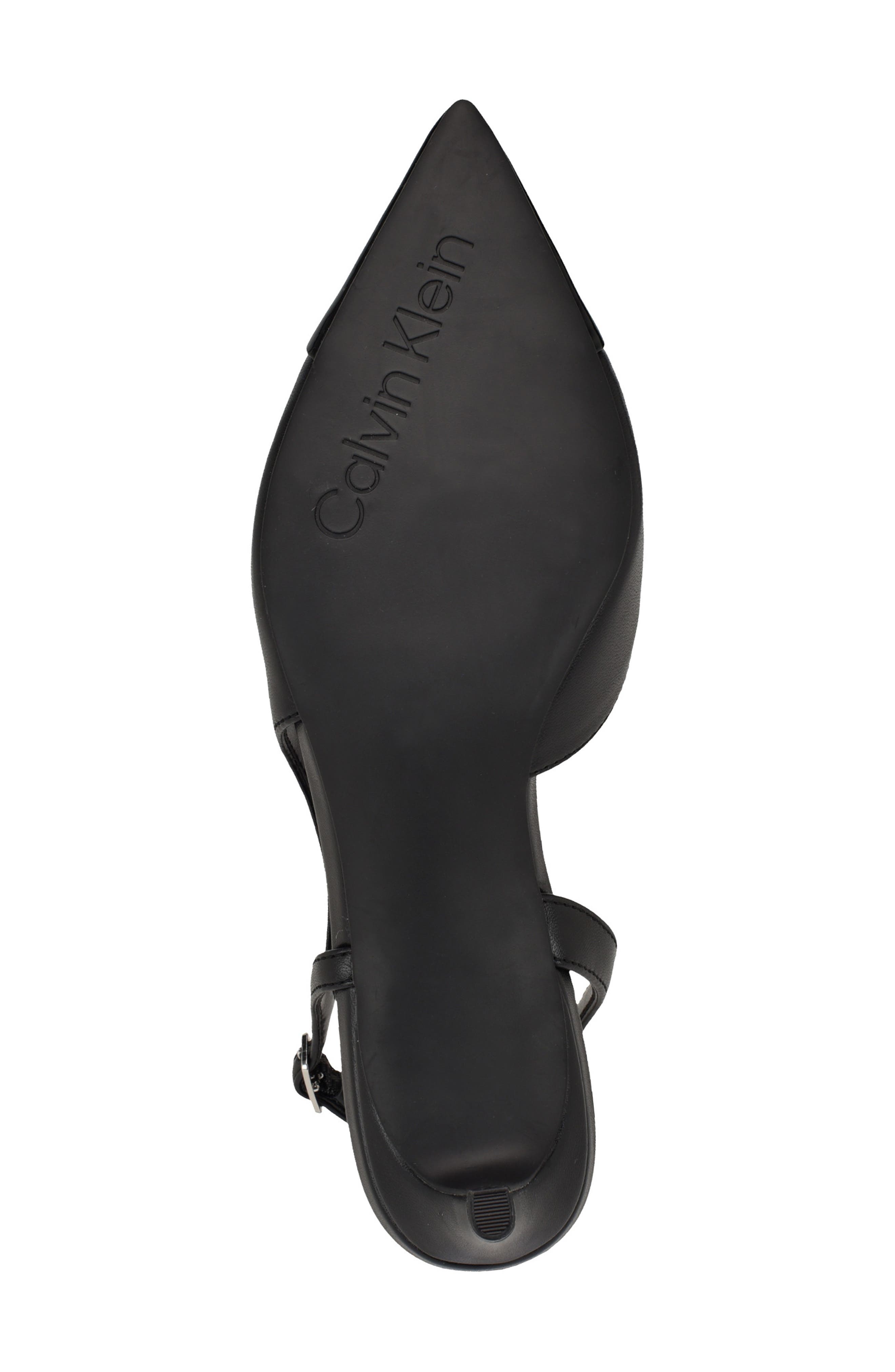 Calvin Klein Slingback Kitten Heel Pump, Alternate, color, Black