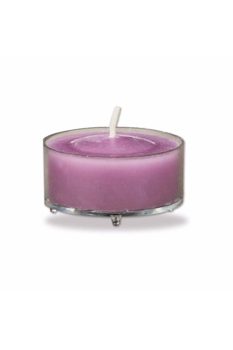 Color Studio Tealight Candles Set of Eight Lilac Paraffin, Alternate, color, Purple