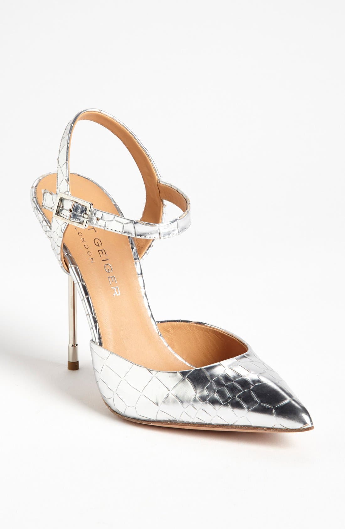 'Yasmin' Pump, Main, color, SILVER
