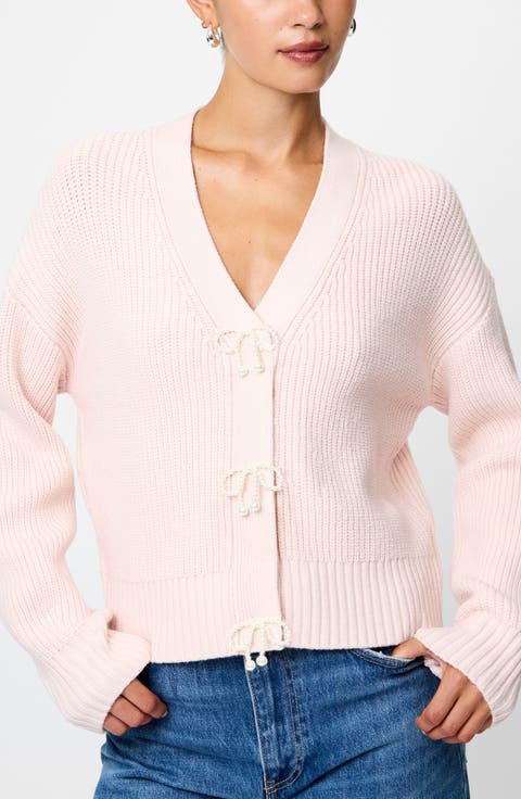 Bow Embellished Cardigan