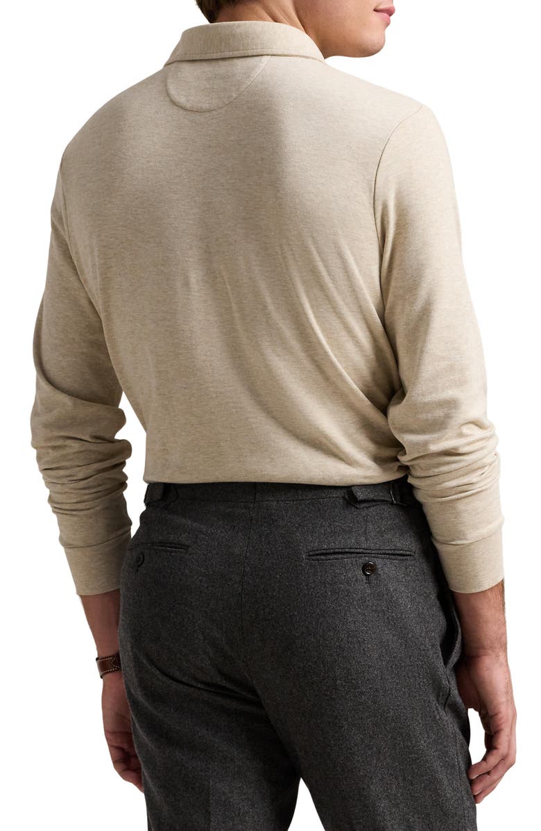 Polo Ralph Lauren Luxury Jersey Long Sleeve Polo, Alternate, color, 