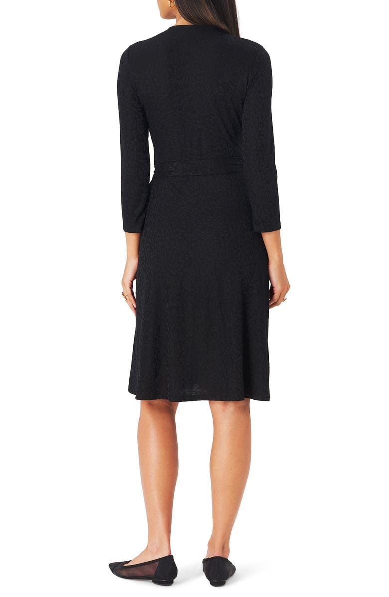 Leota Print Jersey Faux Wrap Dress, Alternate, color,