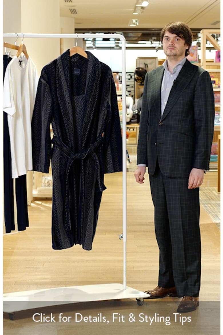 Four Star Shawl Collar Cotton Velour Robe video