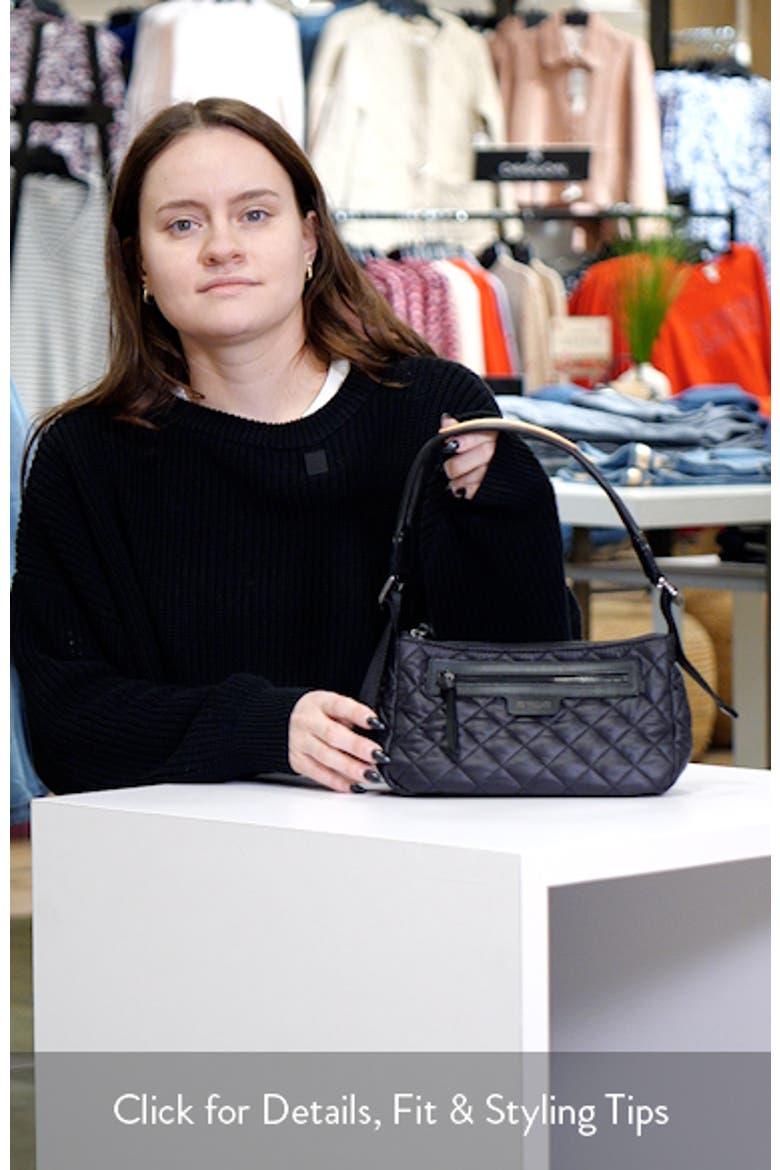 Small Park Quilted Nylon Shoulder Bag video