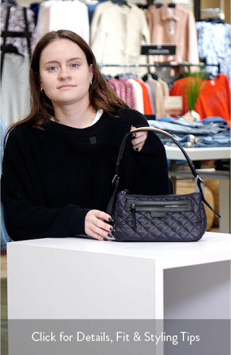Small Park Quilted Nylon Shoulder Bag, sales video thumbnail