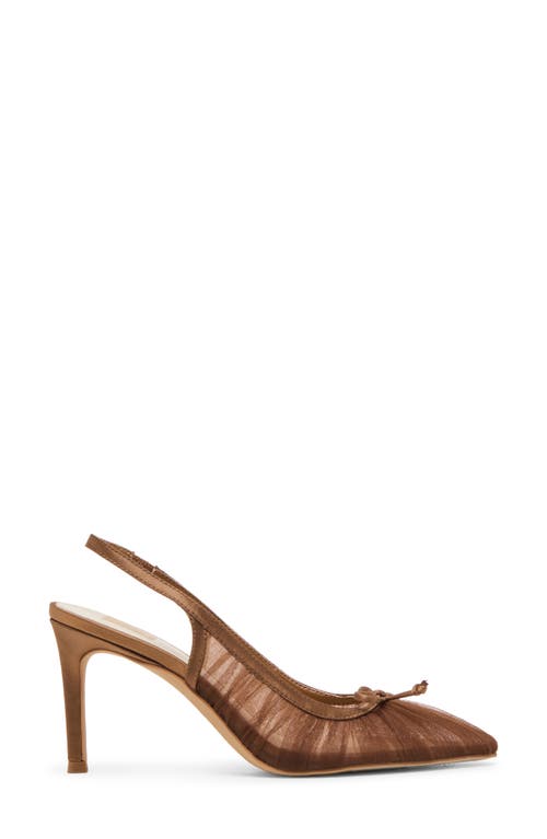 Dolce Vita Yela Slingback Pointed Toe Pump In Brown