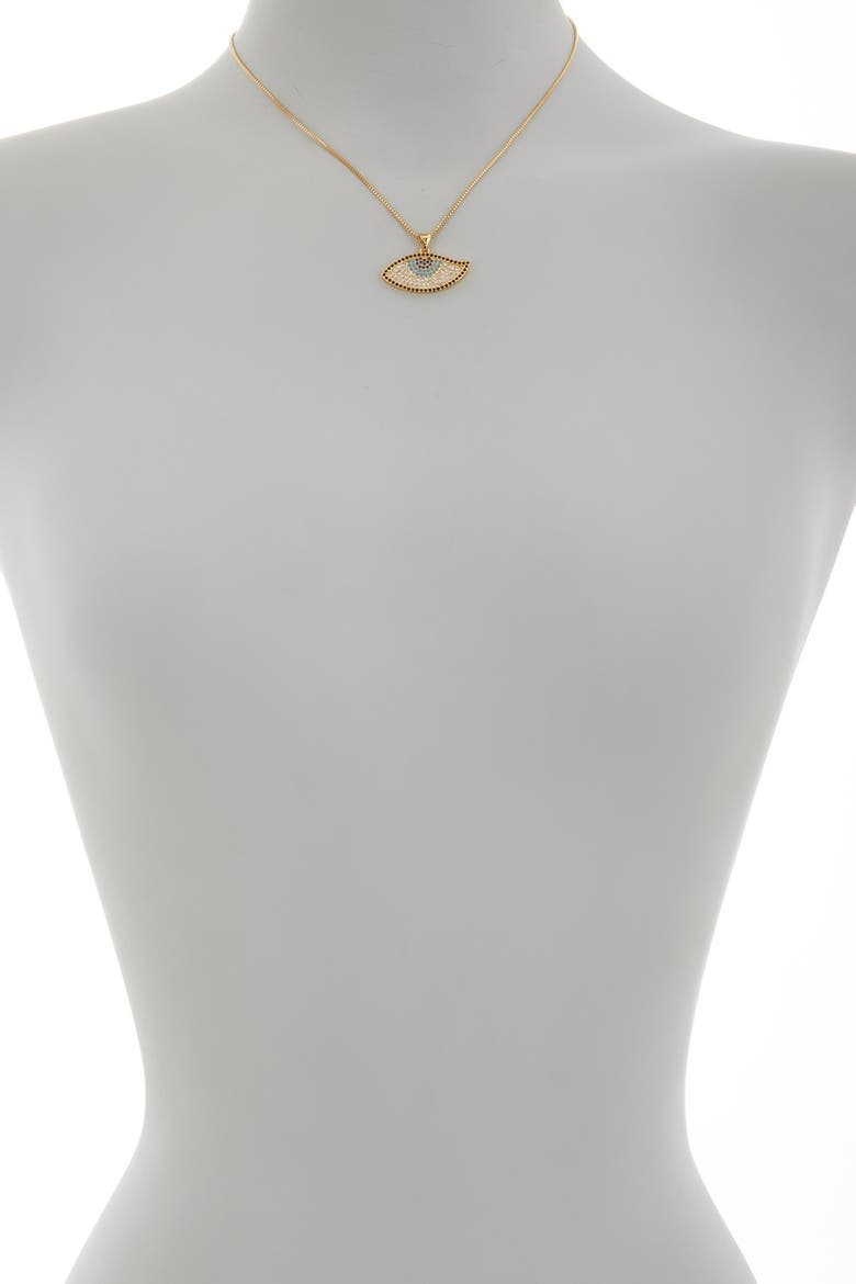Deena Crystal Eye Necklace, Alternate, color, GOLD / MULTI