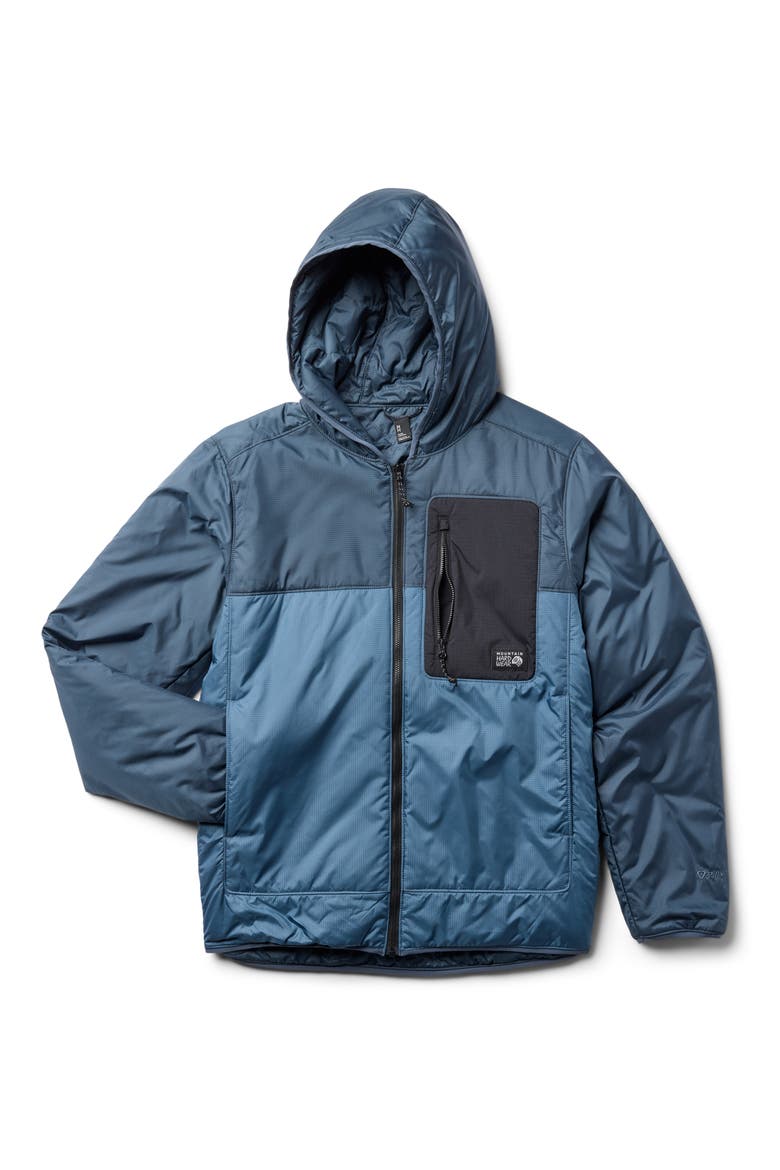 Après Pro Insulated Hooded Jacket, Alternate, color, ADRIATIC BLUE/ MOON BLUE