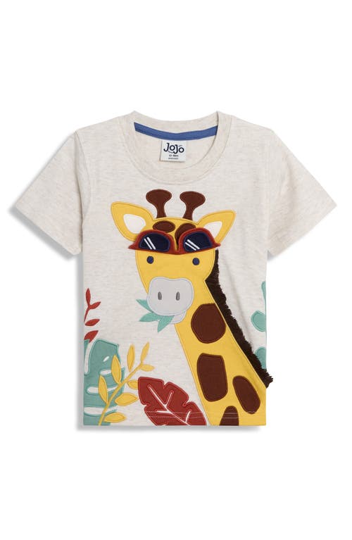 Jojo Maman Bébé Jojo Maman Bebe Giraffe Appliqué T-shirt & Shorts Set In Natural