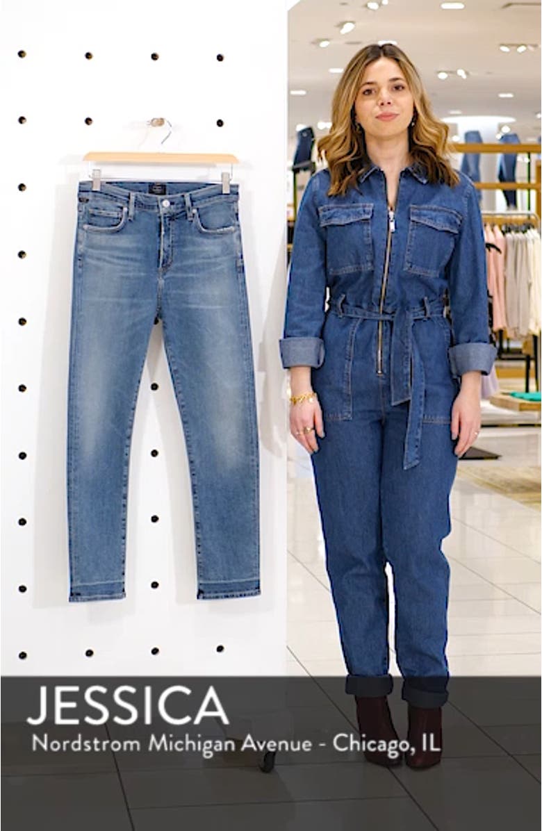 Harlow High Waist Ankle Slim Jeans, sales video thumbnail