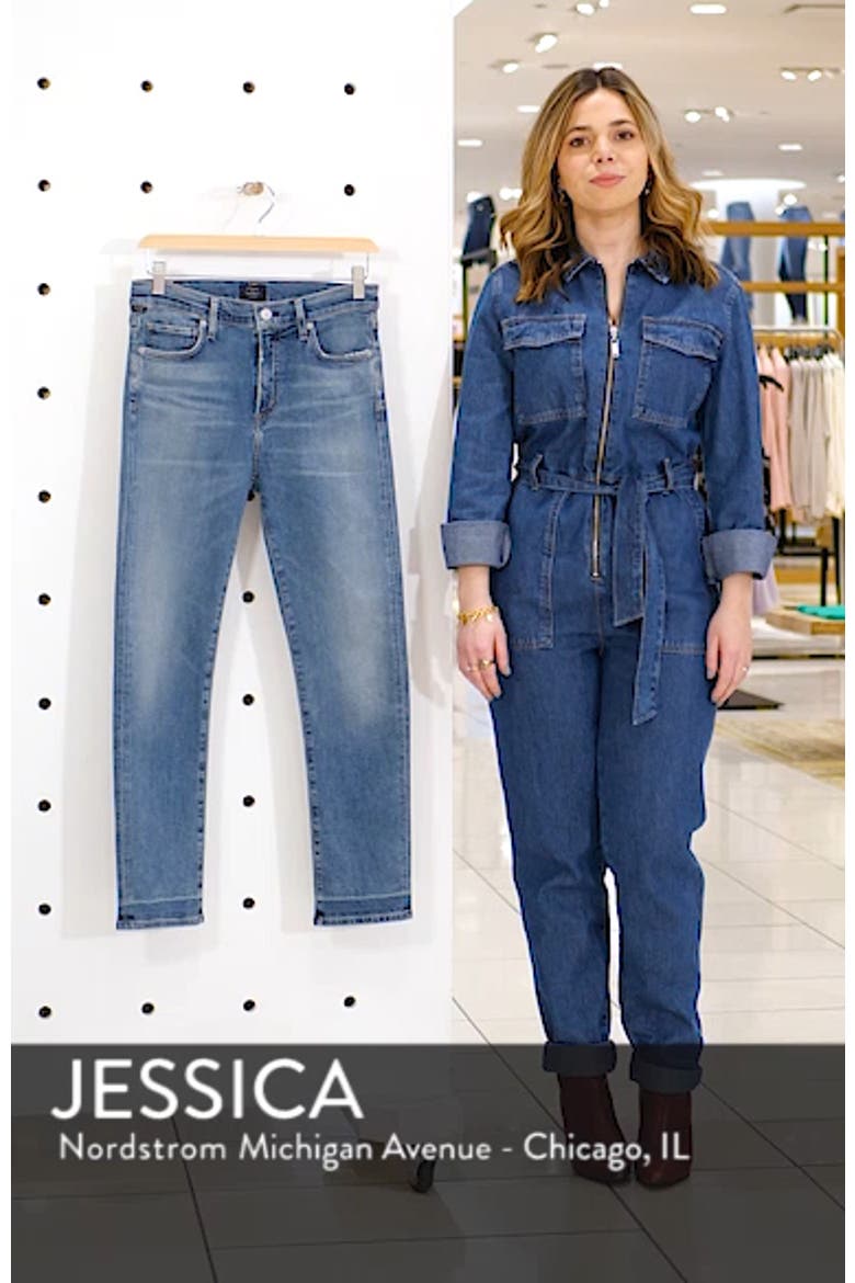 Harlow High Waist Ankle Slim Jeans video