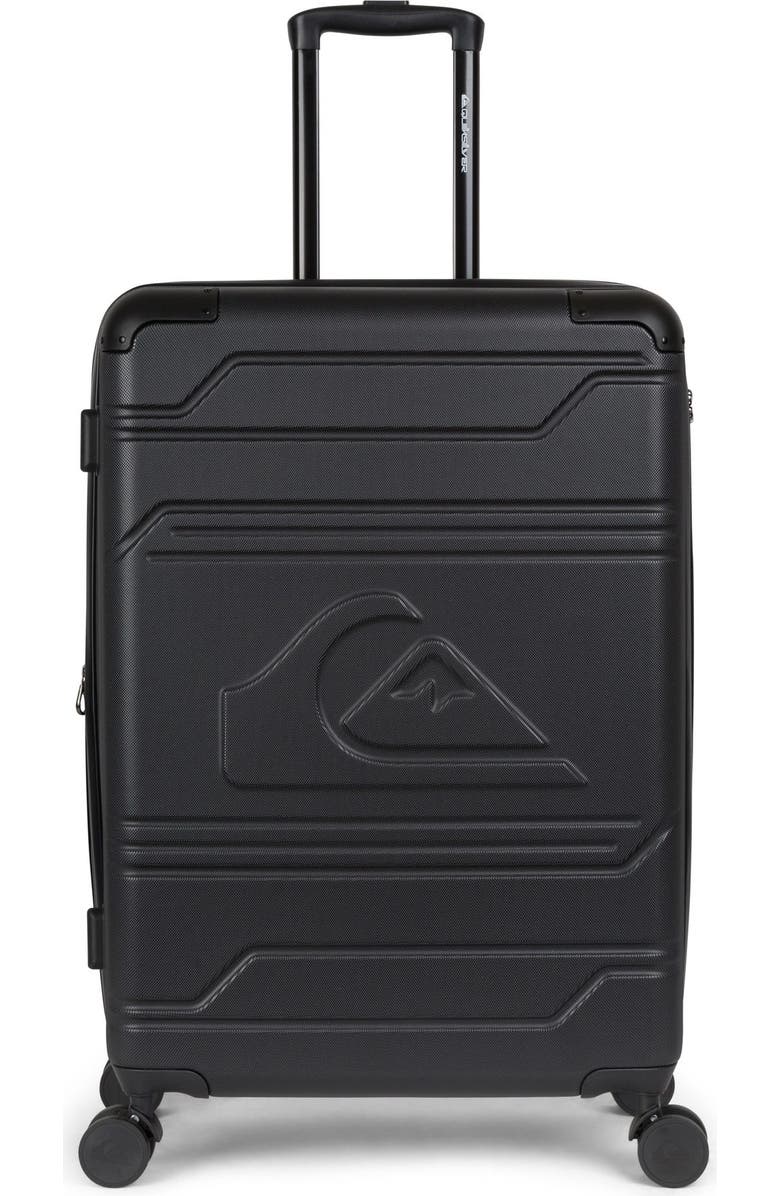 Quiksilver Rincon Suitcases PC Hardside Expandable Luggage with Spinner Wheels, 3-Piece Set, Alternate, color, Black