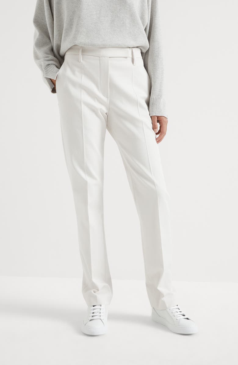 Brunello Cucinelli Cigarette trousers, Alternate, color, 