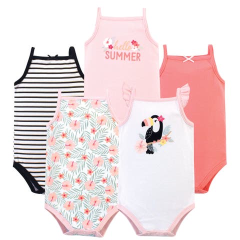 Soft Cotton Sleeveless Infant Bodysuits (Baby)