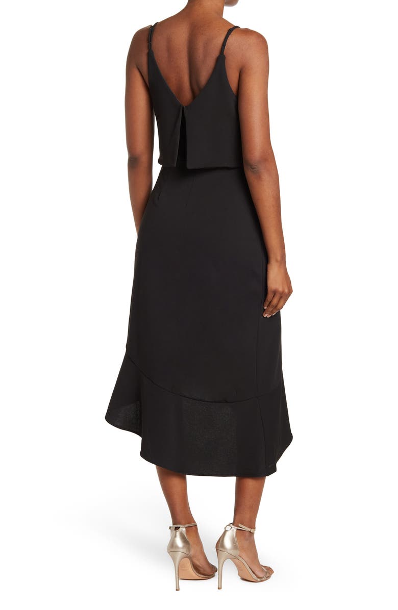 VANITY ROOM Popover Asymmetrical Hem Sleeveless Dress, Alternate, color, 