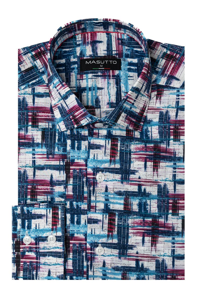 Souza Button Down Long Sleeve Shirt, Main, color, Multicolor