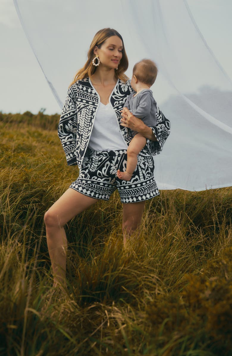 Cache Coeur Maternity Shorts Bali, Alternate, color, Multicolor