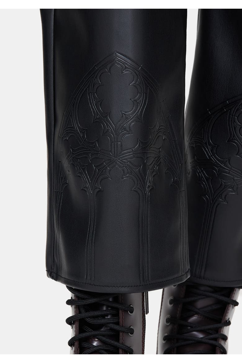 High-Rise Cropped Trousers, Alternate, color, Black