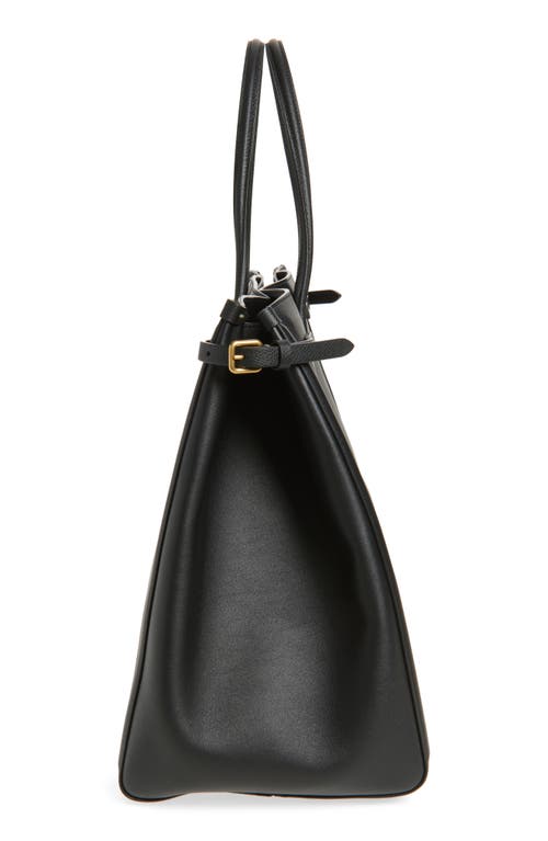 Valentino Garavani Large Item Leather Tote In Black