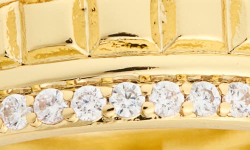 Covet Pavè Textured Faux Stack Ring