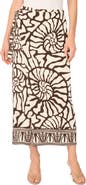 Vince Camuto Faux Wrap Midi Skirt
