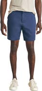 Faherty Movement Flex Linen & Organic Cotton Blend Shorts