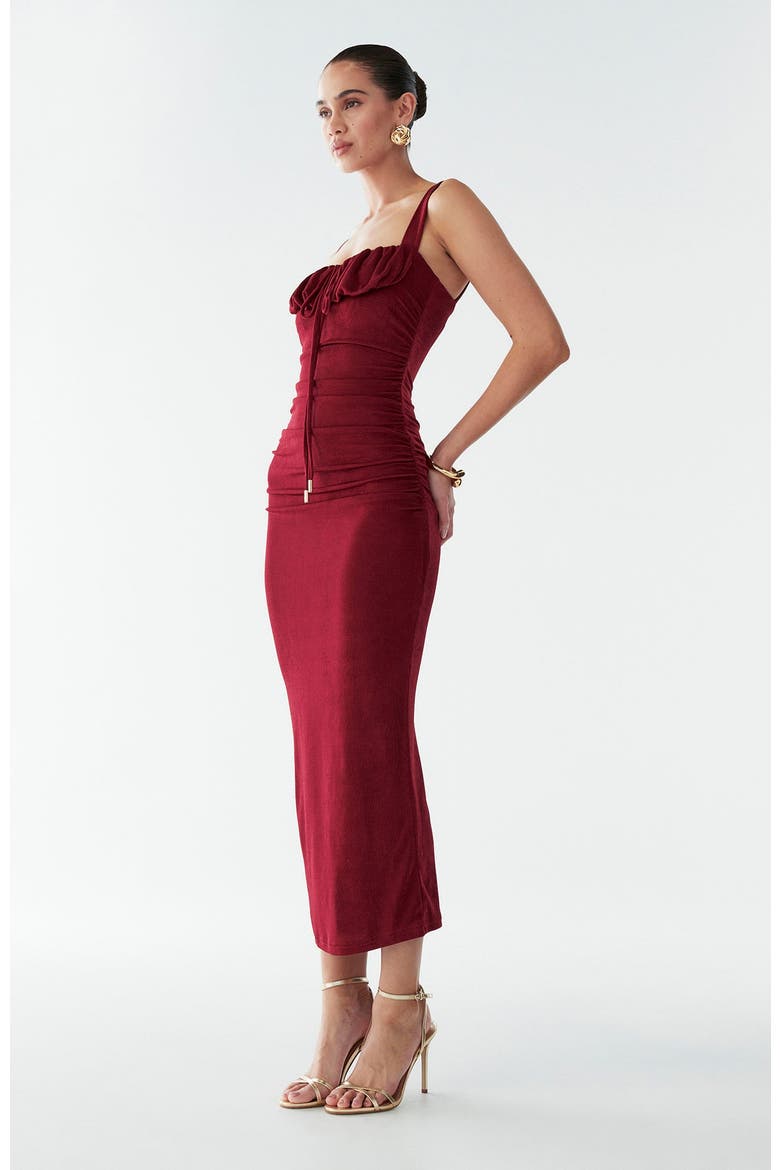 Woods Dress, Alternate, color, Burgundy