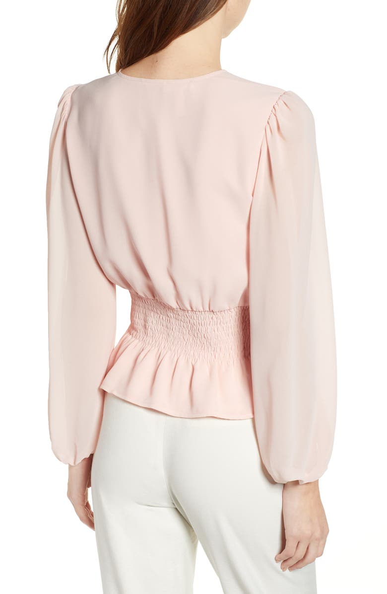 Leith Smocked Peplum Top, Alternate, color,
