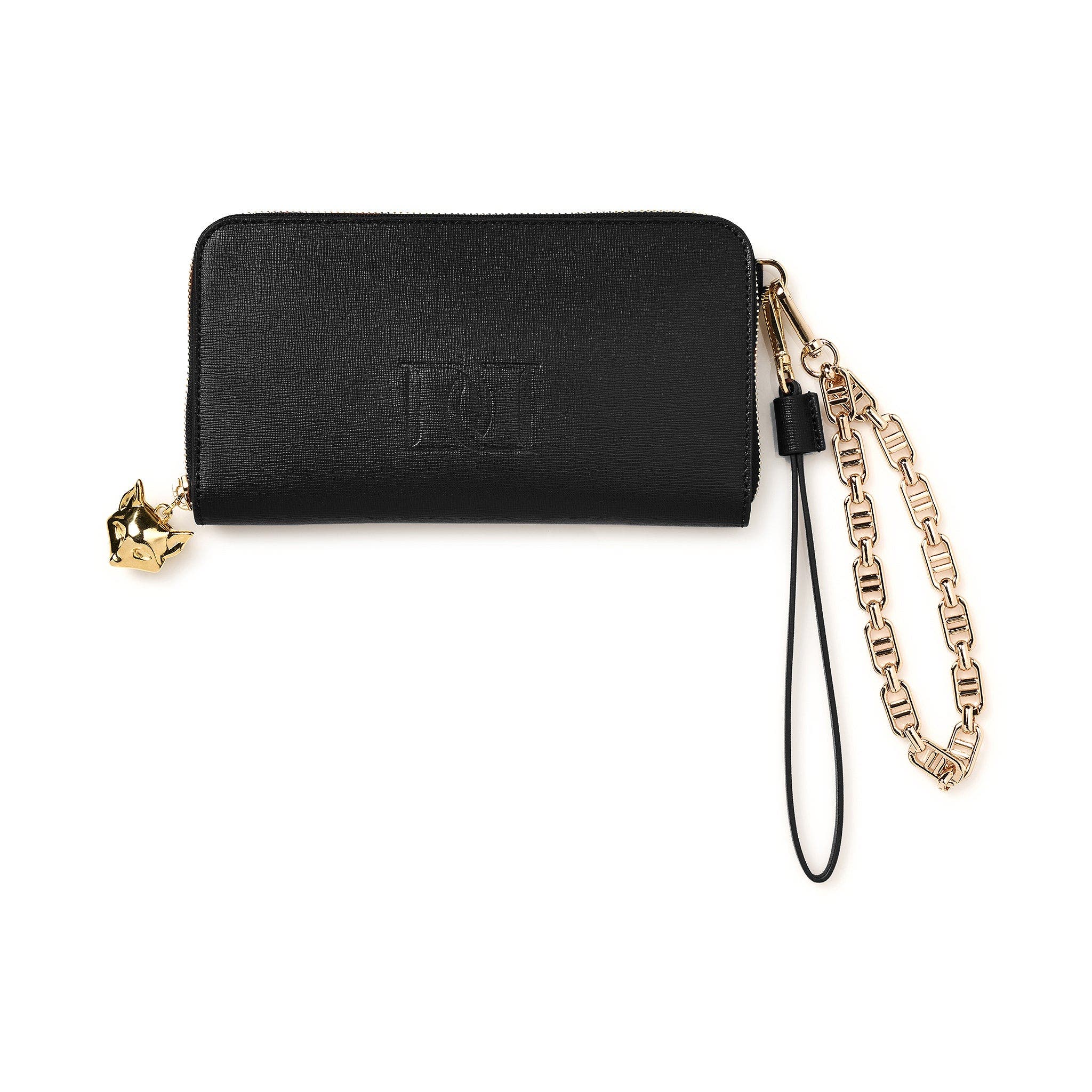 DESERI Paris Clutch, Main, color, Black With Strap