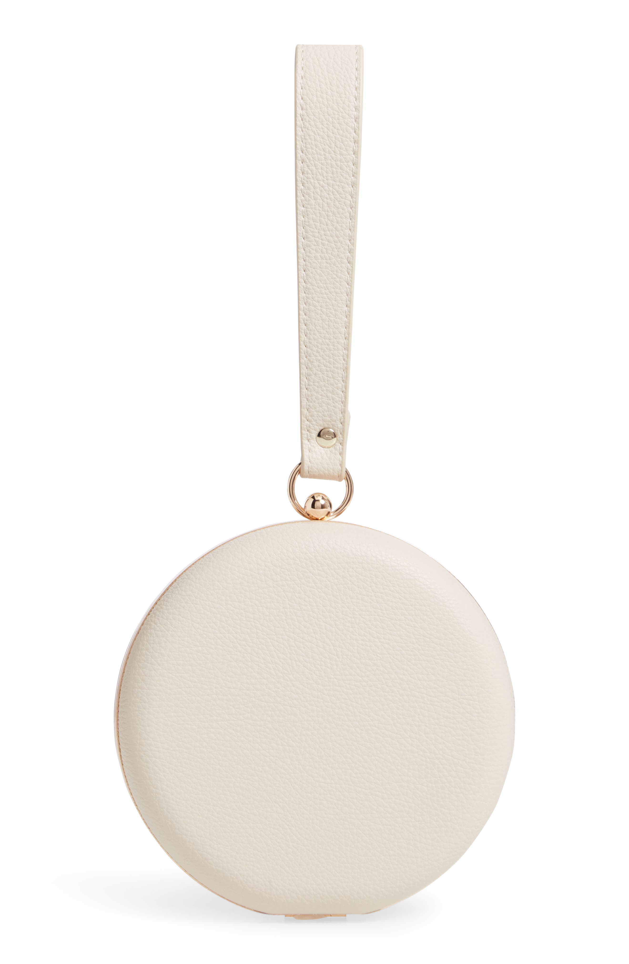 Julia Vegan Leather Canteen Minaudière, Alternate, color, BONE