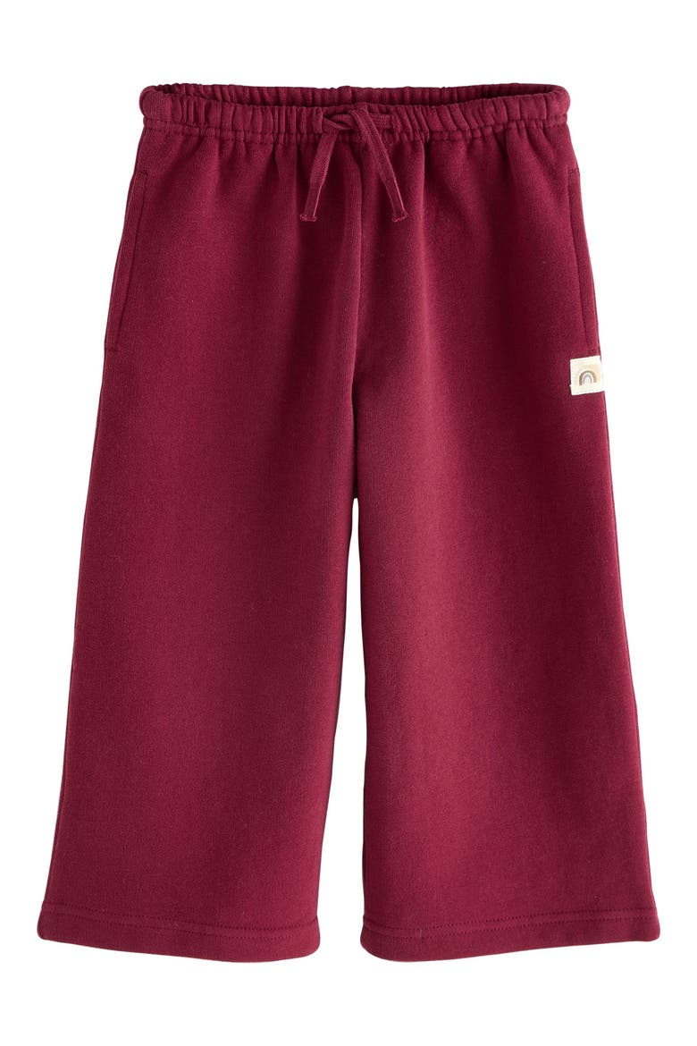 Kids' 3-Pack Assorted Wide Leg Sweatpants, Alternate, color, BURGUNDY MULTI