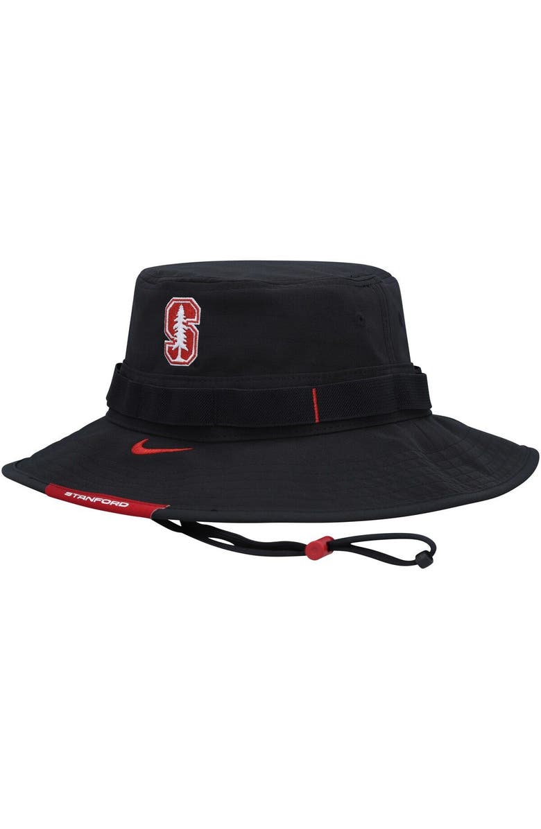 Nike Men's Nike Black Stanford Cardinal Boonie Performance Bucket Hat, Main, color,