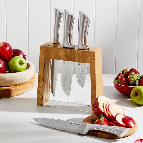 Cuisine::pro Damashiro 7 Piece Knife Block Mizu In Neutral
