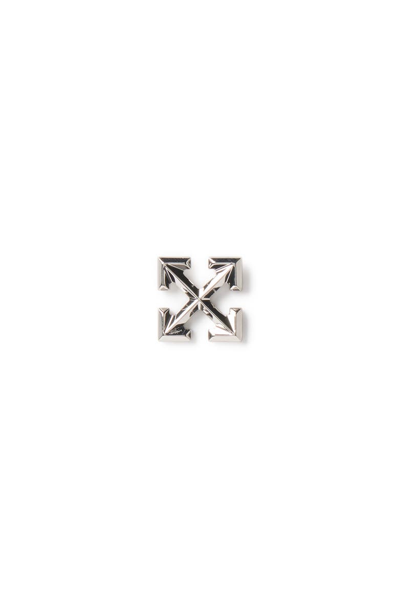 Men's Arrow Mono Earring, Main, color, Silver