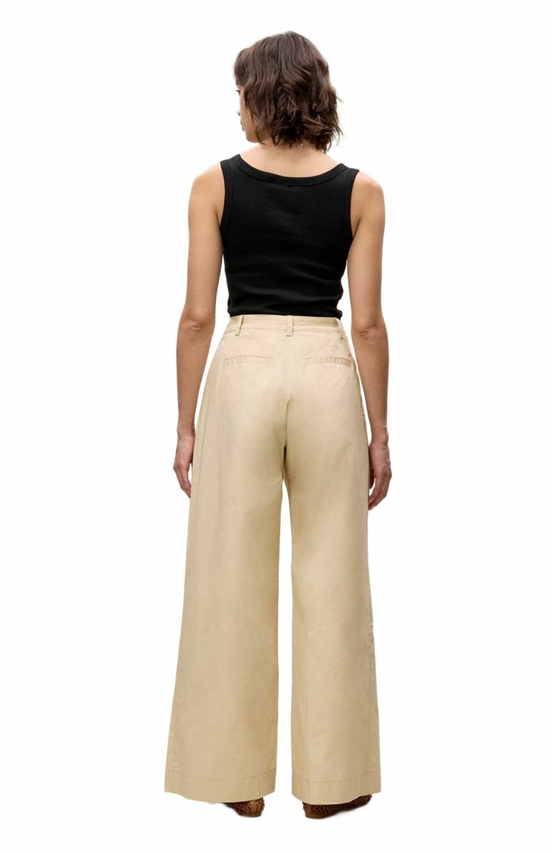 Rebecca Taylor Raquel Twill Pant, Alternate, color, Latte