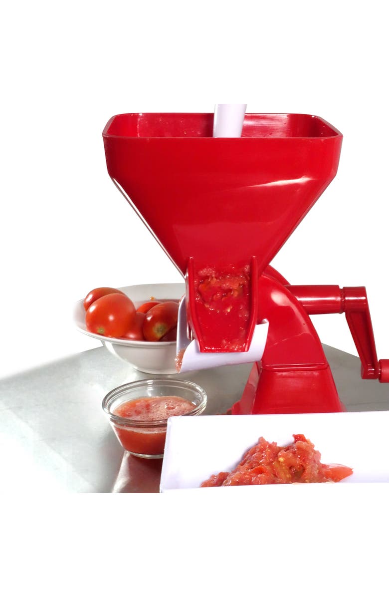 Norpro 2.25 Quart Jumbo Tomato Press, Alternate, color, Red