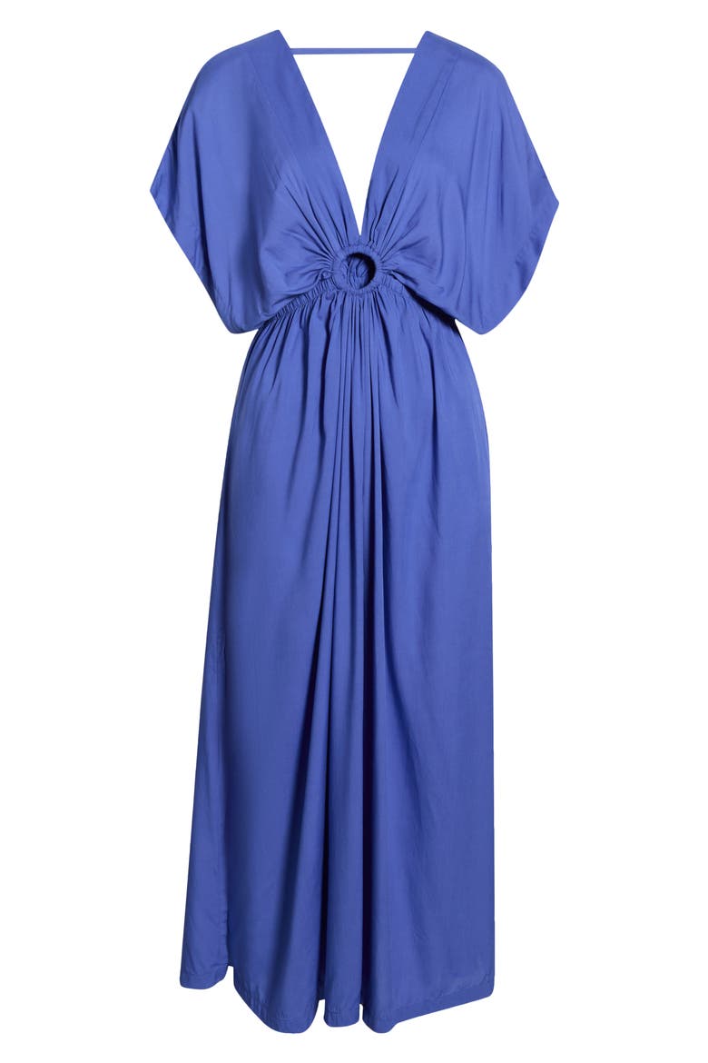 Ring Cover-Up Maxi Dress, Alternate, color, SAPPHIRE BLUE
