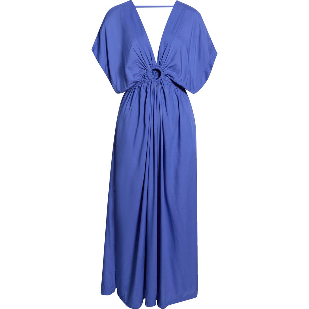 Elan Ring Cover-up Maxi Dress In Blue