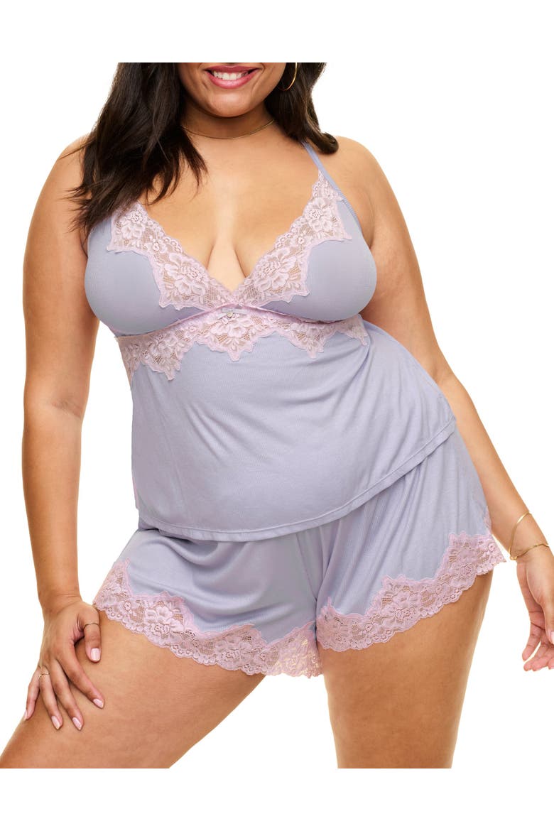Lora Pajama Cami & Shorts Set, Main, color, Medium purple