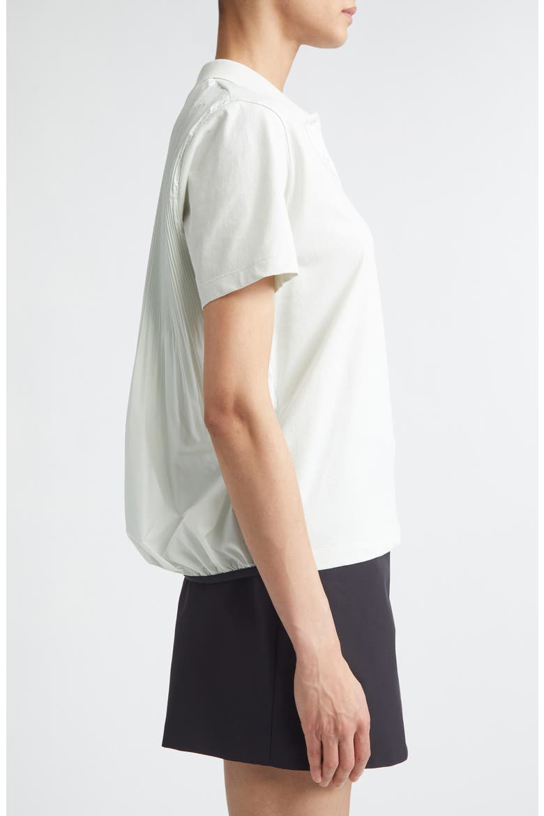 Pleated Back Mixed Media Polo, Alternate, color, ICE