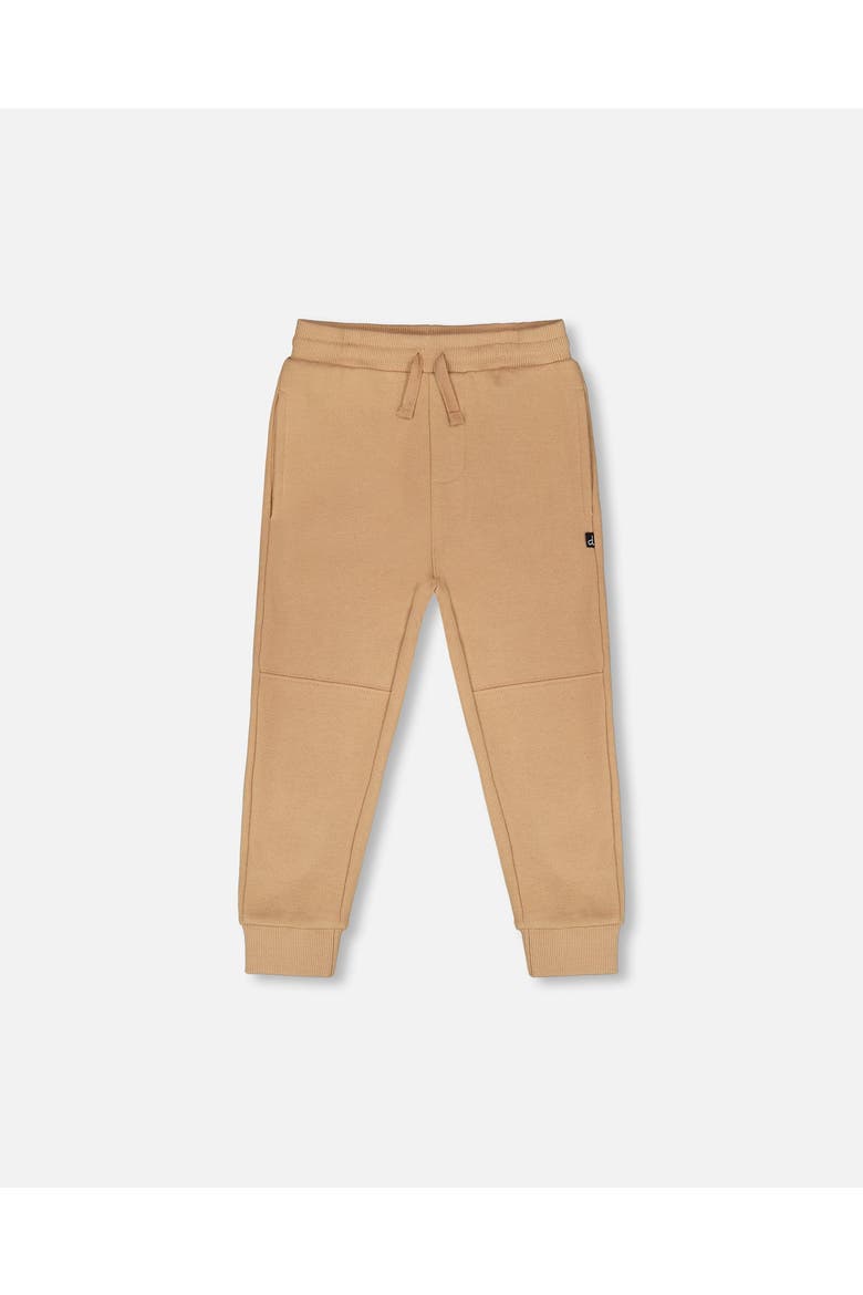 French Terry Elastic Waist Sweatpants, Main, color, Beige