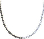 HauteCarat Black & White Lab Grown Diamond Necklace