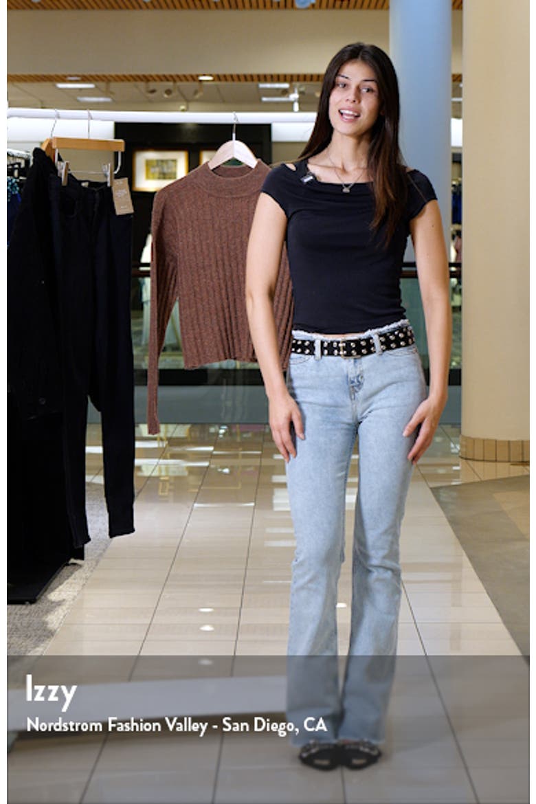 Mock Neck Crop Sweater video