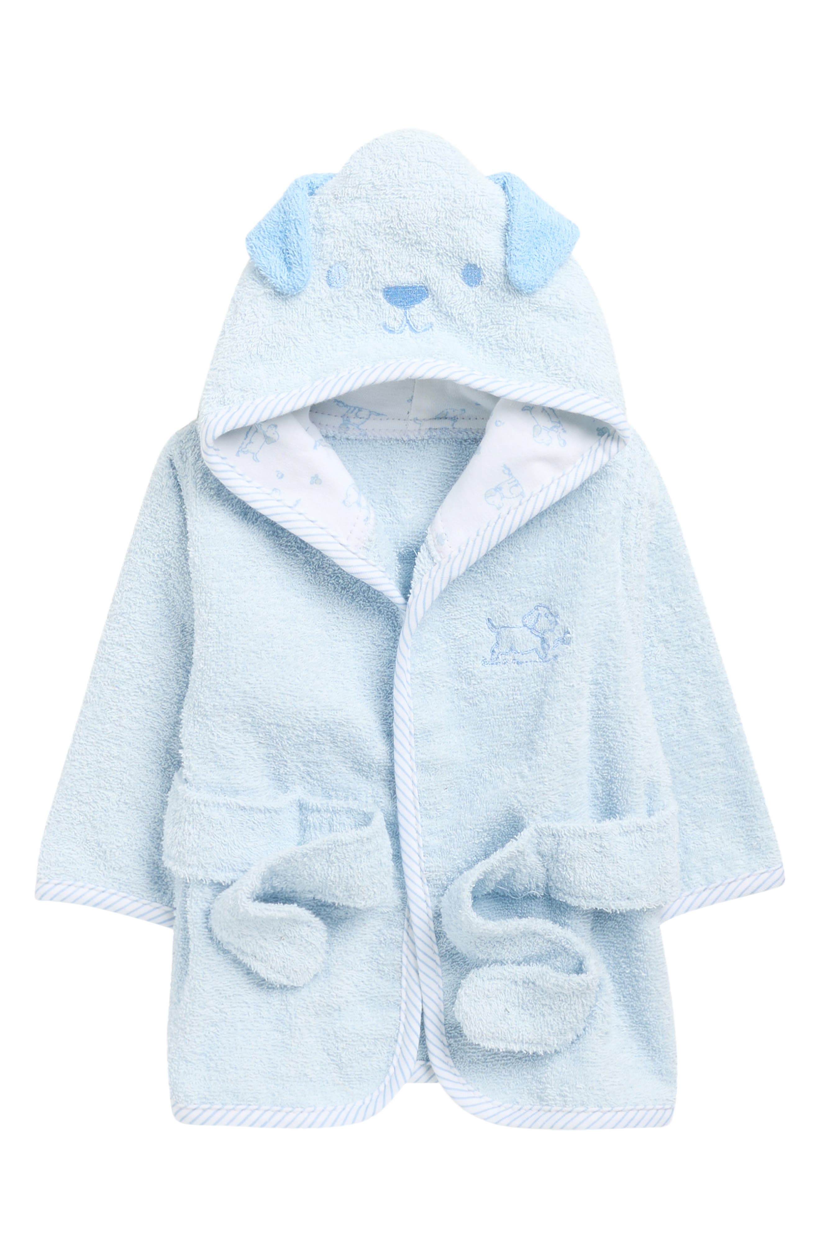 Little Me Puppy Cotton Terry Hooded Bath Robe