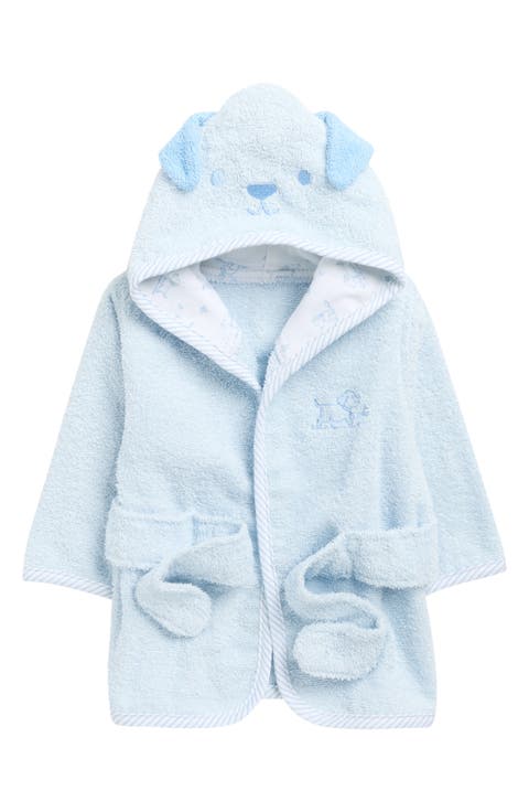 Puppy Cotton Terry Hooded Bath Robe