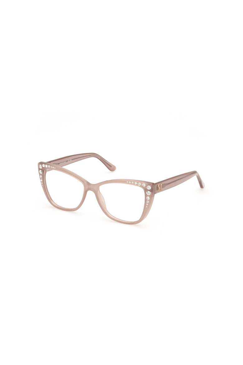 Crystal Studded Cat Eye Eyeglasses, Main, color, Beige