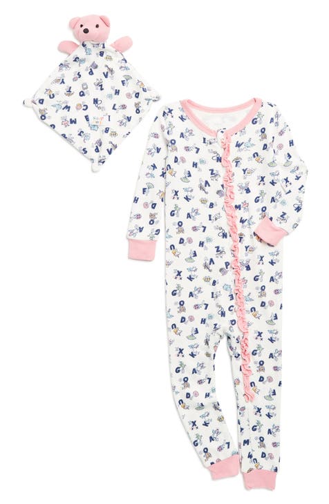 One-Piece Pajamas & Soother Blanket (Baby)