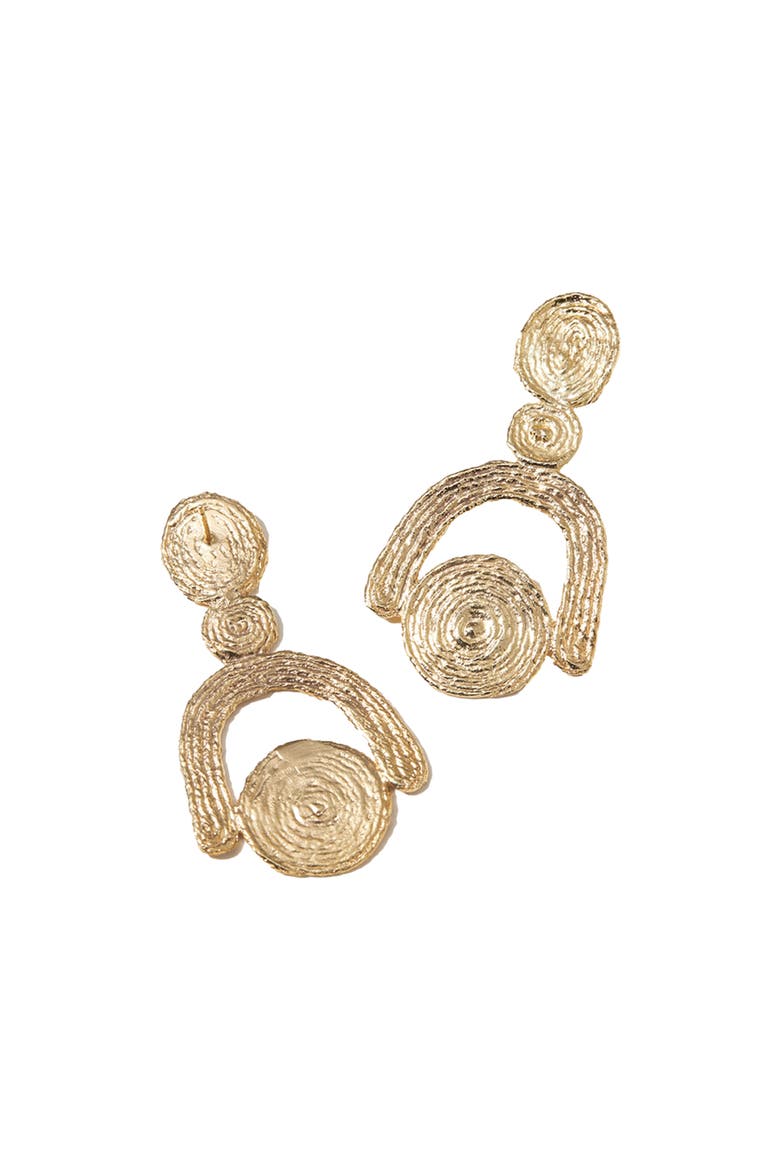 Frida Earrings - 14K Gold Plate, Alternate, color, Gold